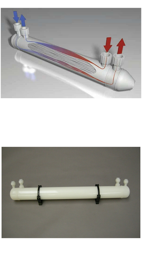 Calorplast - PVDF High purity Shell and Tube Heat Exchanger